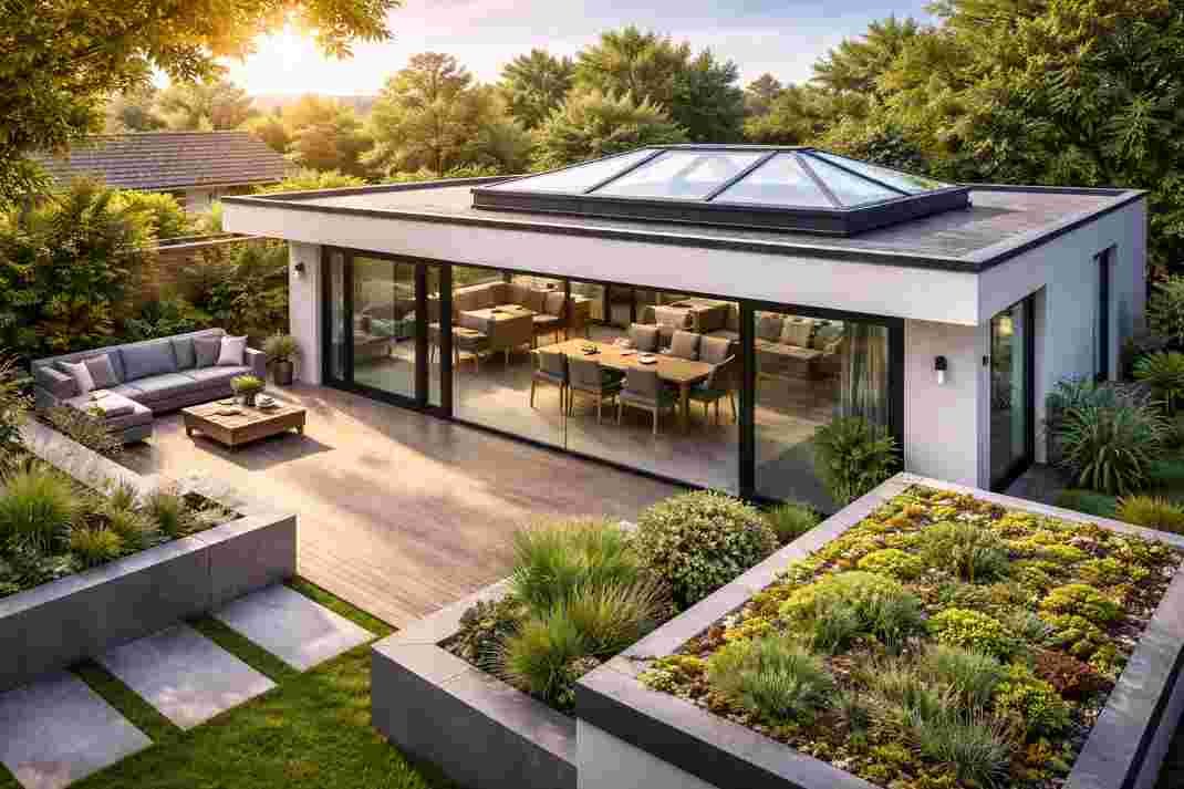 Modern Flat Roof Designs for Contemporary Residential Extensions
