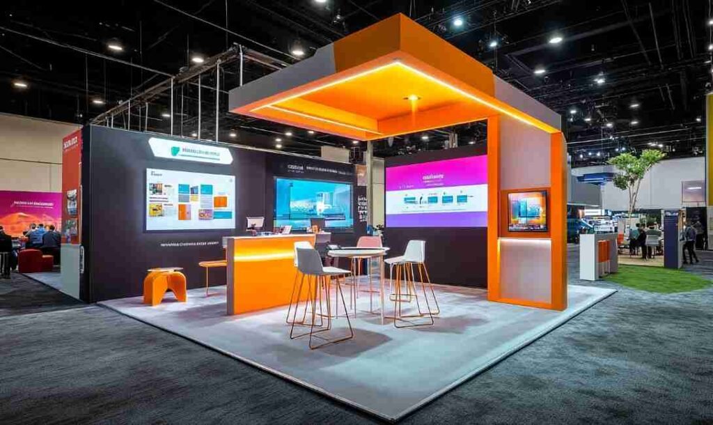 Texture and Materials Elevate Booth Presence