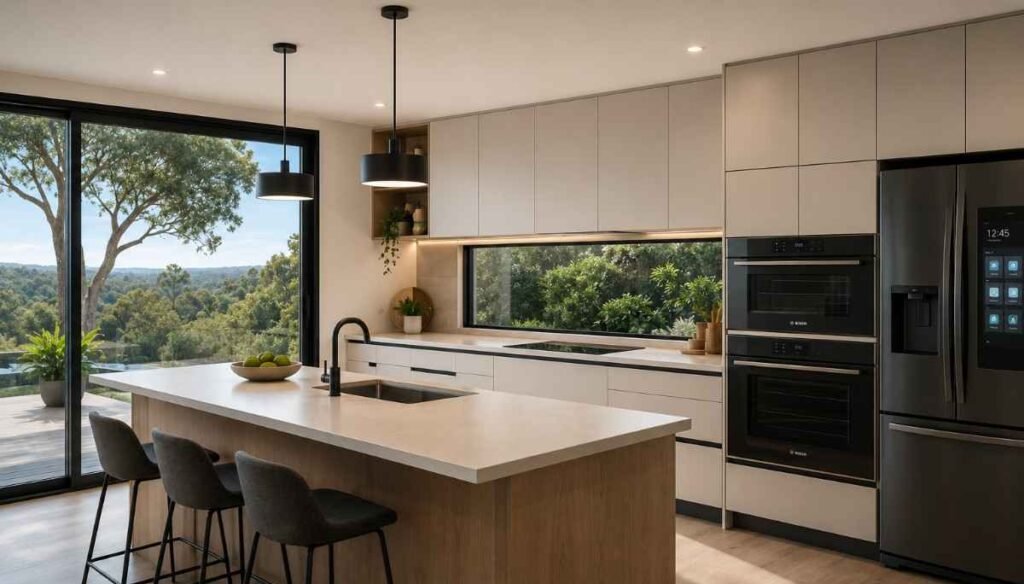 Layered Architectural Lighting and Contemporary Fixtures